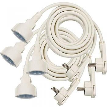 Brennenstuhl Cable alargador de 3 m con enchufe plano