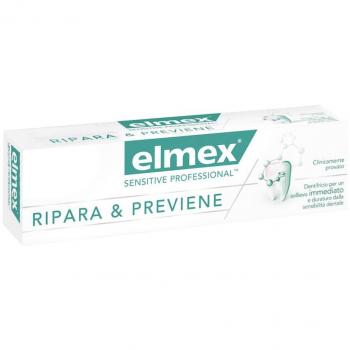 Dentifricio Elmex Sensitive Professional 75 ml - Ripara y Previene para Dientes Sensibles
