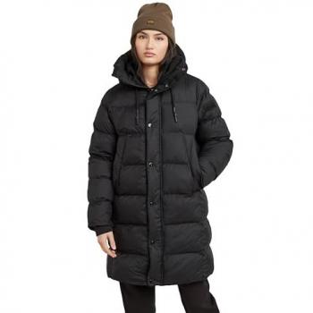 G-Star Raw - Parka Whistler Puffer de mujer, casual, color negro, fabricada en poliéster reciclado, sostenible, talla S
