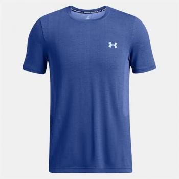 Camiseta Under Armour Vanish Seamless de Manga Corta Azul Ultramar para Hombre - Talla S
