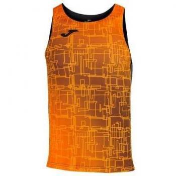 Joma Elite VIII Men's Black-Orange Running Tank Top