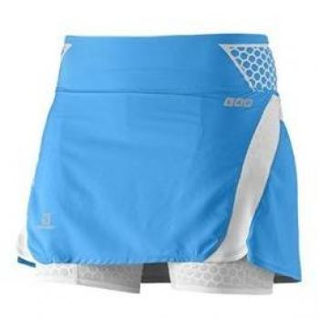 Salomon - S Lab Exo Twinskin Skort, color blue, talla XL