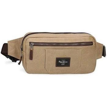 Pepe Jeans JASP Riñonera Marrón 30x14x6 cms Algodón y PU