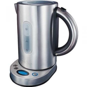Proficook WKS 1013 - Hervidor de agua eléctrico, capacidad de 1,7 l, 2200 W, color plateado