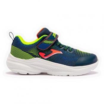 Joma Zapatilla Deportiva Running Horizon JR Niño - Zapatillas de running para niños, diseño en marino y amarillo fluor, talla 24