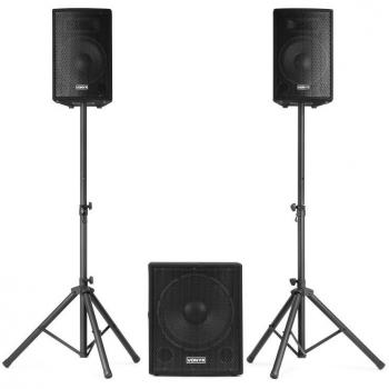 VONYX VX1015BT 2.1 Conjunto de altavoces activos de 15 pulgadas con Subwoofer