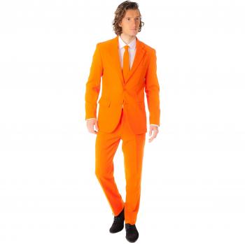 Orange Slim-Fit OppoSuit with Tie - Men's Costume Suit Size 44 Regular