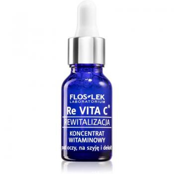 FlosLek Laboratorium Re Vita C 40+ Vitamin Concentrate for Eye Area, Neck and Chest 15 ml