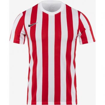 Camiseta de Manga Corta Nike Dri-FIT División IV a Rayas para Hombre - Blanco y Rojo