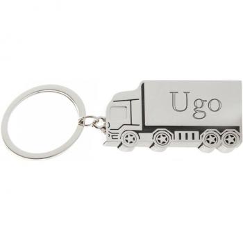 Llavero de metal de camión con nombre grabado: Ugo
