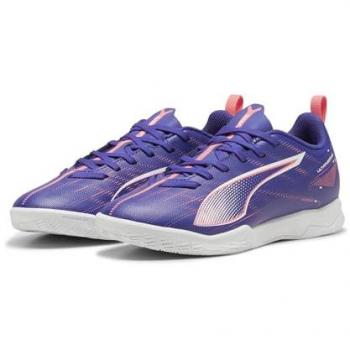 Zapatillas de fútbol sala Puma Ultra 5 Play It Jr, características: diseño para niños, color Lapis Lazuli White-Sunset Glow, talla 32 EU