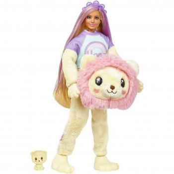 Muñeca Barbie Cutie Reveal con camiseta cozy León (HKR02)