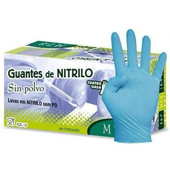 Eskubi Examen Nitrilo Caja de Guantes Desechables, L