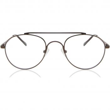 Pilot Montura Completa Metálico Marrón Armazones para Hombre - Gafas Recetadas Anti-Azules - SmartBuy Collection