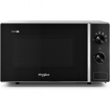 Microondas Whirlpool MWP 101 SB - 20 litros, 700 W, Negro y Plata