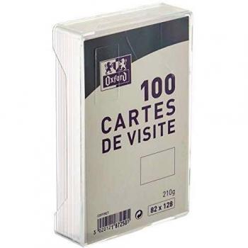 Oxford 948966 - Pack de 100 tarjetas de visita