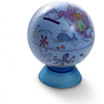 MAPPAMONDO MINI BABY GLOBE DIAMETER 11 CM BANCO DINERO TECNO NUEVA ENSEÑANZA
