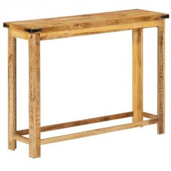 Mesa consola madera maciza de mango 100x30x75 cm
