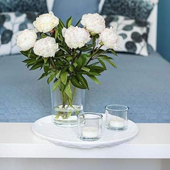 AmazonCommercial Hospitality Glass Candle Holder, 8.4 oz., Set of 6