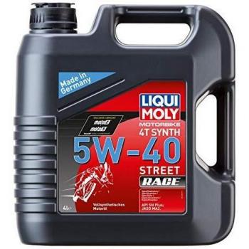 Aceite de motor LIQUI MOLY 100% sintético 5W-40 Street Race, garrafa de 4L