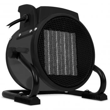 Calefactor eléctrico ventilador 2 en 1 2000W 3 posiciones cerámica gris para habitaciones de hasta 20 m2 Vonroc