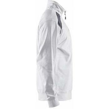 Blaklader Two-Tone Trucker Neck Sweatshirt XS White/Grey