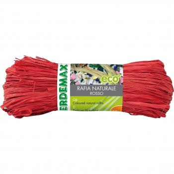 Verdemax 4512 50 G Natural Bobina de Rafia – Rojo