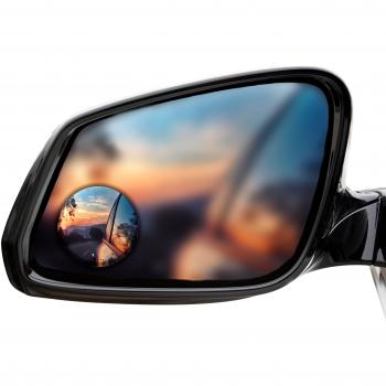 terraDrive® espejo de puntos ciegos para coche | Espejo de ángulo amplio, Cristal sin Marco HD, convexo - 50mm de diámetro - ¡concéntrese en el tráfico todo el tiempo! | Fijación segura con adhesivo 3M | ¡90 días de garantía de devolución del d