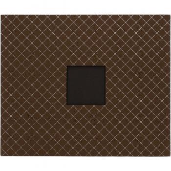 Americano artigianato fantasia 3-anello Scrapbook Album 12 X 12-castagno W/stampato diamanti