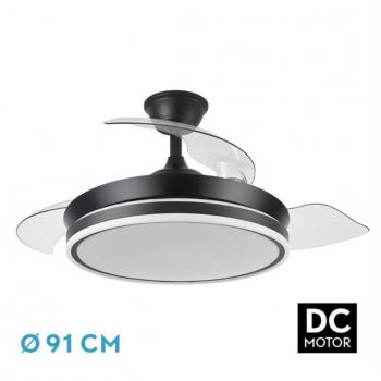 Ventilador DC Bayomo Negro 72W 3 Aspas Desplegables