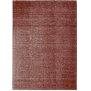 Alfombra de lana y algodón rosa nude 160 x 230 cm
