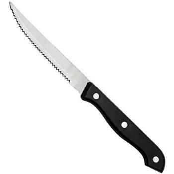San Ignacio Bonn Cuchillo chuletero, Acero Inoxidable, Negro, 11 cm