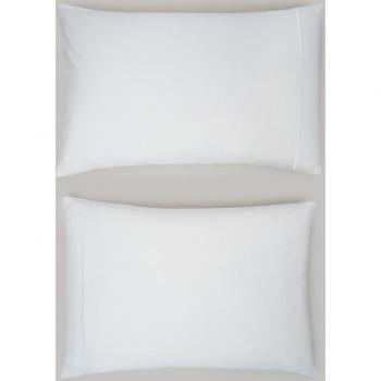 Bassols - Funda de Almohada algodón egipcio 300 hilos Gia Blanco