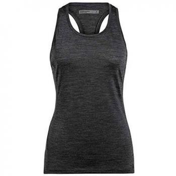 Icebreaker Amplify Racerback Camiseta sin Mangas para Mujer Ember Heather 2019, Color Gris, tamaño Extra-Small