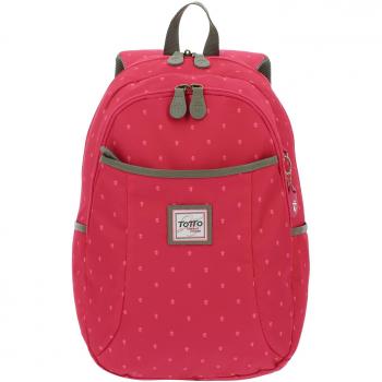 Mochila Totto Juvenil Palencia con Compartimento para Portátil Verde