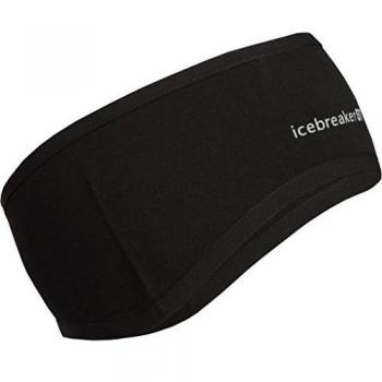 Icebreaker Stirnband Quantum Headband - Cinta de pelo para hombre, color negro, talla XL
