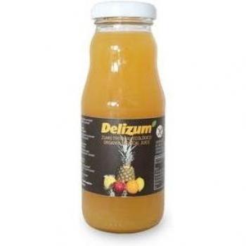 Delizum Zumo Tropical Bio 200ml - Exquisito y Refrescante Zumo de Frutas Tropicales Orgánico