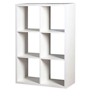 Estantería Bedford A103, Abierta sin Pared Trasera, Aglomerado Laminado, Blanco, 114x77x32cm