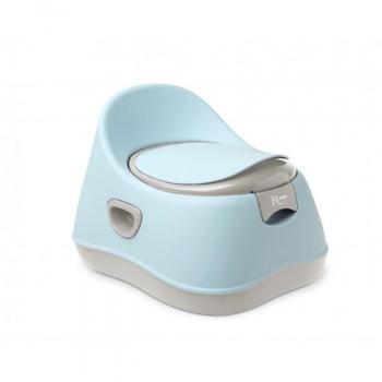 Orinal para Bebé Desmontable con Tapa, Asas, Respaldo y Antideslizante Azul de Kiokids