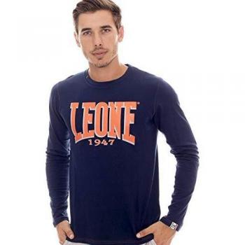 Leone - Leone 1947 Apparel Camiseta de Manga Larga para Hombre - Azul Marino