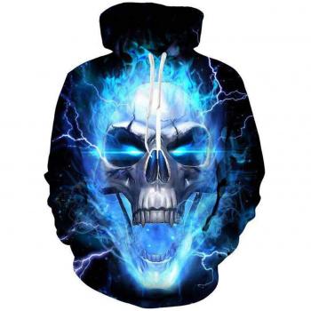 Sudaderas con Capucha Hombre 3D Impresión Pullover Sudaderas De Tendencia Hoodie Sweatshirt de Mangas Largas Bolsillos Unisex