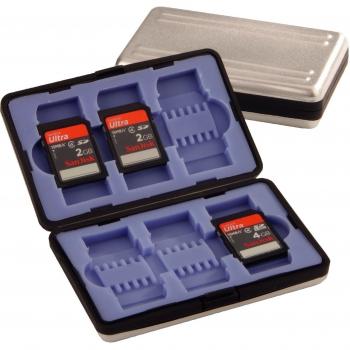 B.I.G 416100 - Carcasa para 6 tarjetas SD, negro