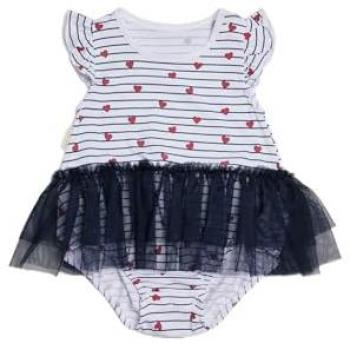 Vestido Body Bebé Tirantes con Falda de Tul Ysabel Mora