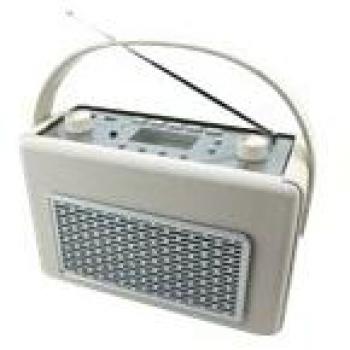 Radio Retro AM-FM con USB y Pantalla LCD Beige Soundmaster TR50BE