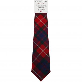 Mens All Wool Tie Woven Scotland - Fraser of Lovat Modern Tartan