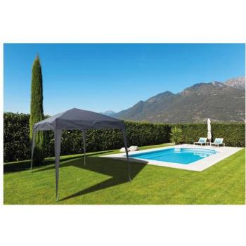 Carpa plegable de poliéster 3x3 m color gris