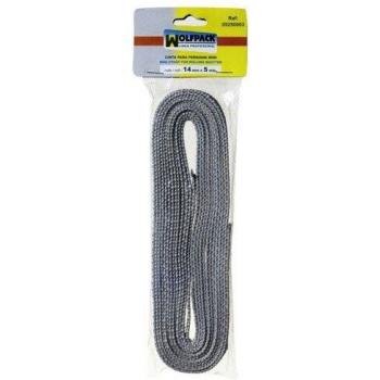WOLFPACK LINEA PROFESIONAL 5250003 Cinta Persiana Wolfpack Gris 14 mm. Rollo 5 Metros