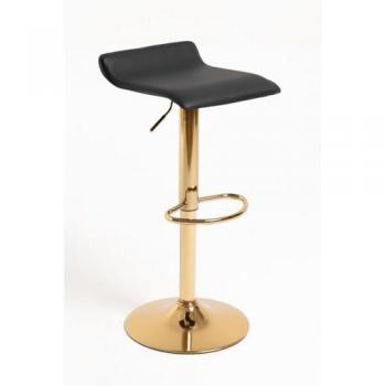Taburete de Cocina Tim Golden Negro con Diseño Elegante y Estructura Resistente