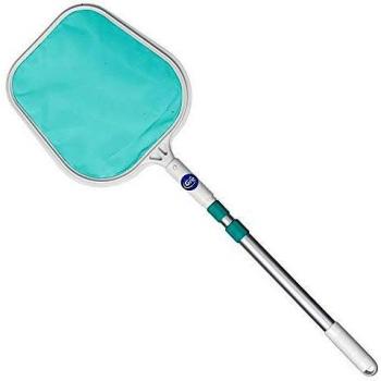 Gre 40031 - Red Recogehojas para Superficie de Piscina + Mango Telescópico, Color Blanco y verde agua, 95x29.5x3 cm
