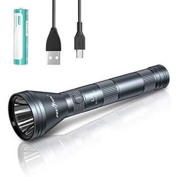 PEETEN L70 Linterna táctica Luz impermeable recargable USB
